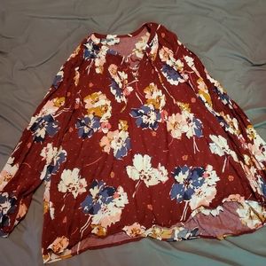 Old Navy Floral Long Sleeve Top